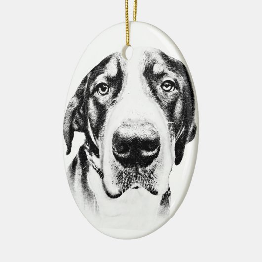 Grotere Zwitserse berghond Keramisch Ornament (Links)