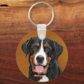 Grotere Zwitserse berghond Sleutelhanger (Voorkant)