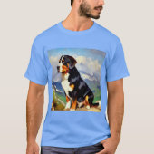 Grotere Zwitserse berghond T-shirt (Voorkant)