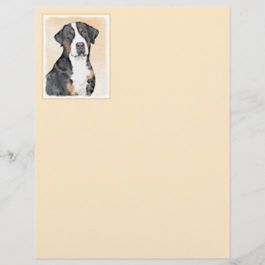 Grotere Zwitserse berghondschilderkunst - Oorspron (Voorkant)