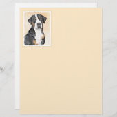 Grotere Zwitserse berghondschilderkunst - Oorspron (Voorkant / Achterkant)