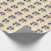 Grotere Zwitserse berghondschilderkunst - Oorspron Cadeaupapier (Hoek)