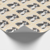 Grotere Zwitserse berghondschilderkunst - Oorspron Cadeaupapier (Hoek)