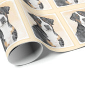 Grotere Zwitserse berghondschilderkunst - Oorspron Cadeaupapier (Rol Hoek)