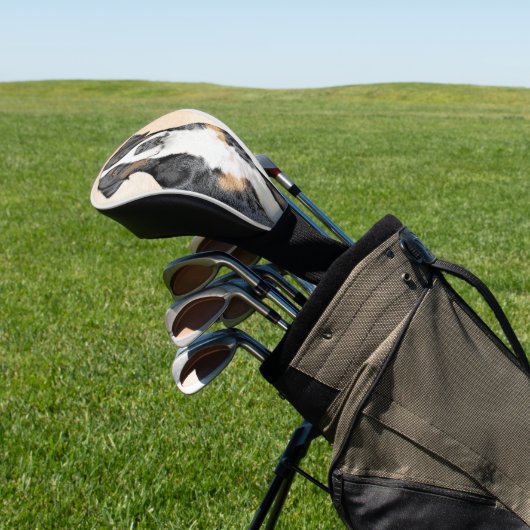 Grotere Zwitserse berghondschilderkunst - Oorspron Golfheadcover (Insitu)