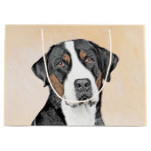 Grotere Zwitserse berghondschilderkunst - Oorspron Groot Cadeauzakje (Voorkant)