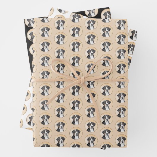 Grotere Zwitserse berghondschilderkunst - Oorspron Inpakpapier Vel (In situ)