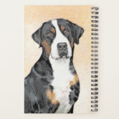 Grotere Zwitserse berghondschilderkunst - Oorspron Planner (Achterkant)