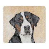 Grotere Zwitserse berghondschilderkunst - Oorspron Snijplank (Voorkant)