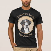 Grotere Zwitserse berghondschilderkunst - Oorspron T-shirt (Voorkant)