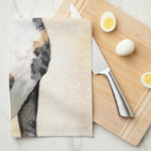 Grotere Zwitserse berghondschilderkunst - Oorspron Theedoek (Quarter Fold)