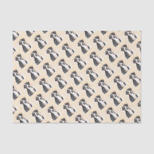 Grotere Zwitserse berghondschilderkunst - Oorspron Tissuepapier (Voorkant)