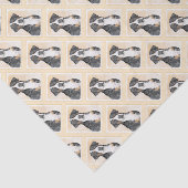 Grotere Zwitserse berghondschilderkunst - Oorspron Tissuepapier (Detail)