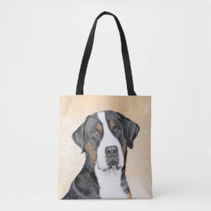 Grotere Zwitserse berghondschilderkunst - Oorspron Tote Bag