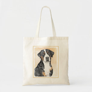 Grotere Zwitserse berghondschilderkunst - Oorspron Tote Bag