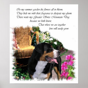 Grotere Zwitserse mountain Dog Art-afdrukken Poster