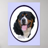 Grotere Zwitserse mountain Dog Art-afdrukken Poster (Voorkant)