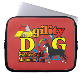 Grotere Zwitserse Mtn Dog Agility Laptop Sleeve