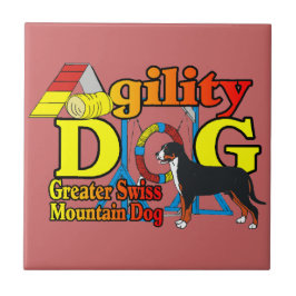 Grotere Zwitserse Mtn Dog Agility Tegeltje