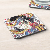 Grotesk- en slangenontwerp Tattoo Onderzetter (Linkerzijde)