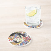 Grotesk- en slangenontwerp Tattoo Zandsteen Onderzetter (Zijkant)