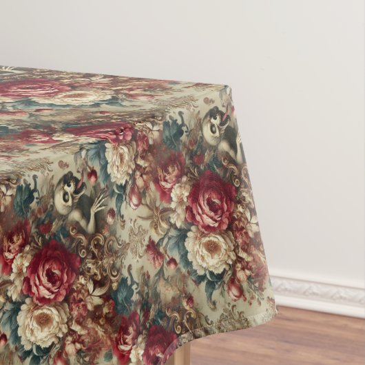 Grotesk groeien – Gotische Bloemen Tafelkleed (Voorbeeld)