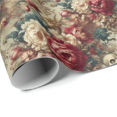 Grotesk groeien - Gotische Bloemenbandana Cadeaupapier (Rol Hoek)