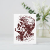 grotesk man 2 briefkaart (Staand voorkant)