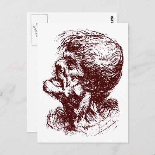 grotesk man 2 briefkaart (Voorkant / Achterkant)