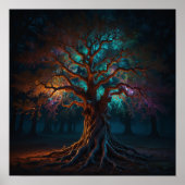 Groteske  binaire boomentiteit Twisted Branch Poster (Voorkant)