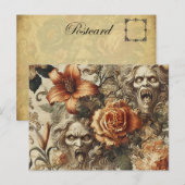 Groteske elegantie - Gotisch Victoriaans Feestdagenkaart (Voorkant / Achterkant)