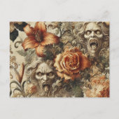 Groteske elegantie - Gotisch Victoriaans Feestdagenkaart (Voorkant)