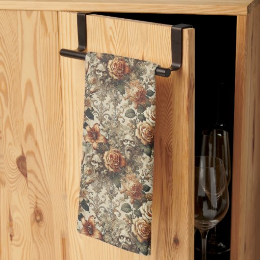 Groteske elegantie - Gotisch Victoriaans Theedoek (Derde Gevouwen)