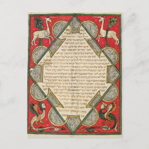 Groteske, illustratie van de briefkaart