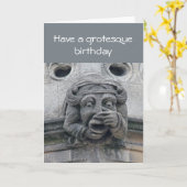 Groteske verjaardagskaart kaart (Gele Bloem)