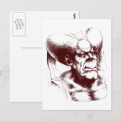 groteske vrouw briefkaart (Voorkant / Achterkant)