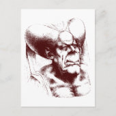 groteske vrouw briefkaart (Voorkant)