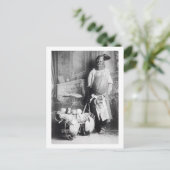 Grotesque Bizarre Scary Halloween Mask  Briefkaart (Staand voorkant)