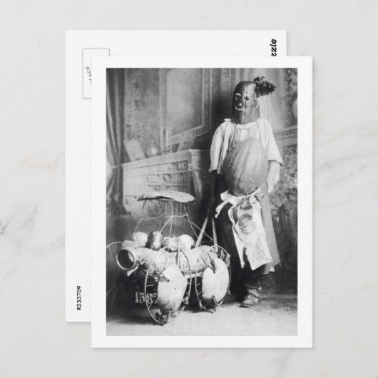 Grotesque Bizarre Scary Halloween Mask Briefkaart (Voorkant / Achterkant)