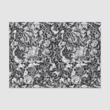 Grotesque Garden Black en White Tissue Paper
