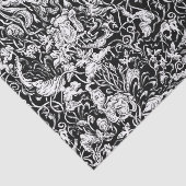 Grotesque Garden Black en White Tissue Paper Tissuepapier (Detail)