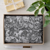 Grotesque Garden Black en White Tissue Paper Tissuepapier (Geschenk)