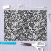 Grotesque Garden Black en White Tissue Paper Tissuepapier (Craft)