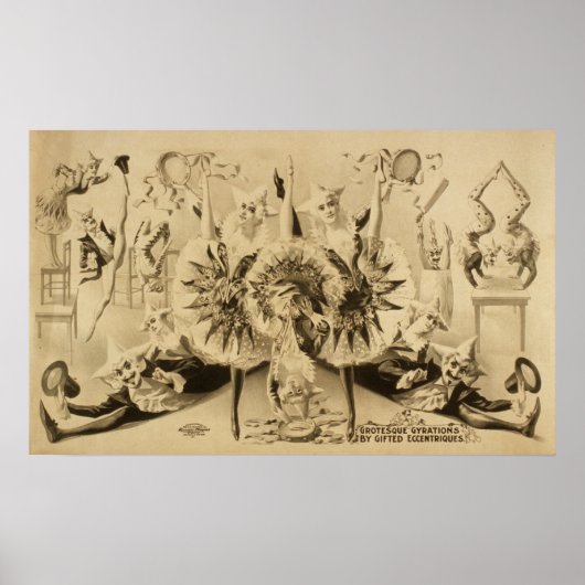 Grotesque Gyrations Act VAUDEVILLE Poster (Voorkant)