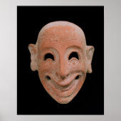 Grotesque mask uit Motya, 6e eeuw voor Christus (t Poster (Voorkant)