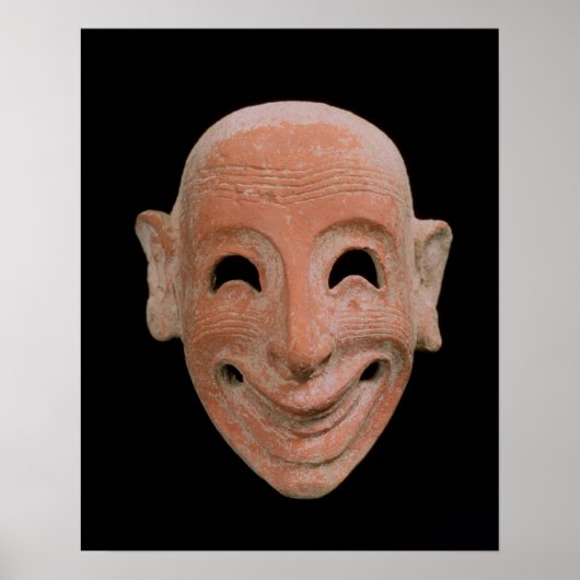 Grotesque mask uit Motya, 6e eeuw voor Christus (t Poster (Voorkant)