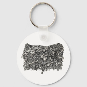 Grotesque Number 1, door Brian Benson Sleutelhanger