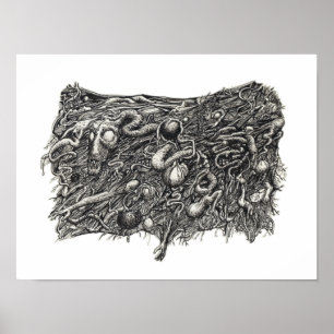 Grotesque Nummer 1, door Brian Benson, Poster