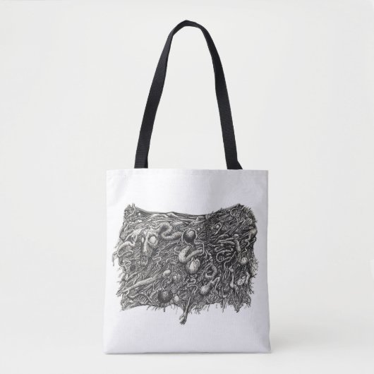 Grotesque Nummer 1, door Brian Benson Tote Bag (Voorkant)