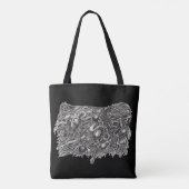 Grotesque Nummer 1, door Brian Benson Tote Bag (Achterkant)